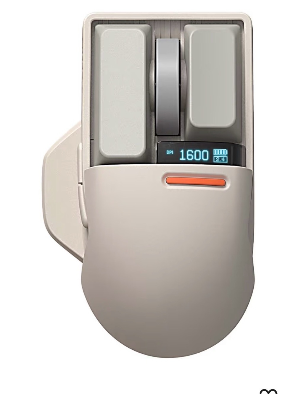 LOFREE Touch Wireless Mouse – OLED Display, Bluetooth/2.4G/USB-C, 4000 DPI, New